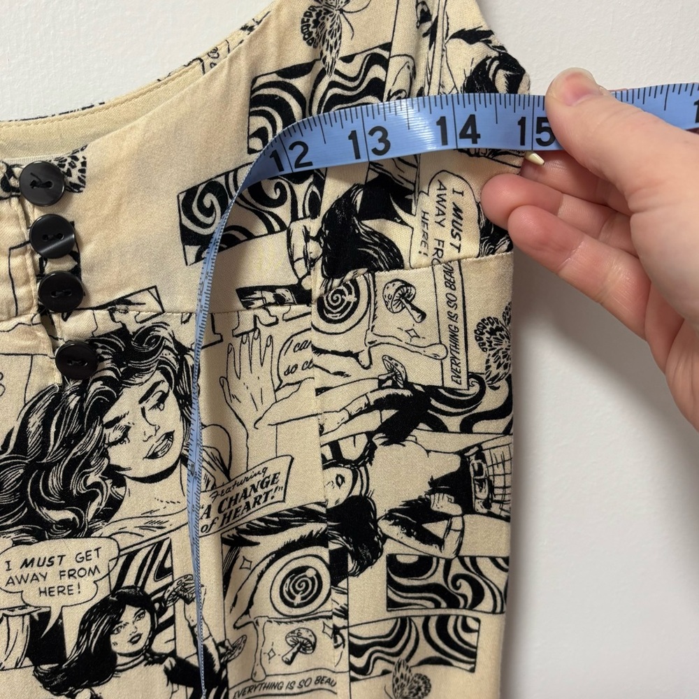 Urban Outfitters Comic Strip Spaghetti Strap Slit Dress, XS - Picture 9 of 13